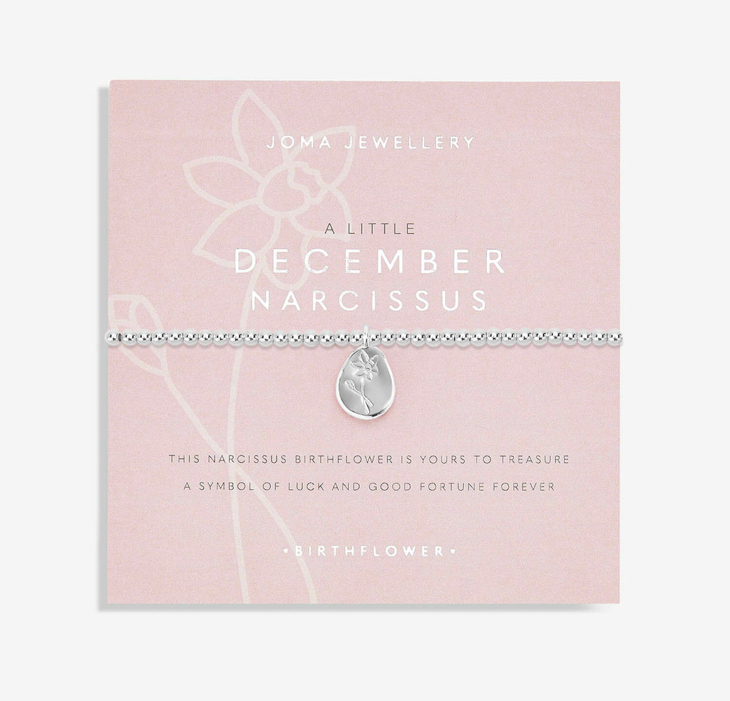 Joma Jewellery Birthflower A Little December Bracelet