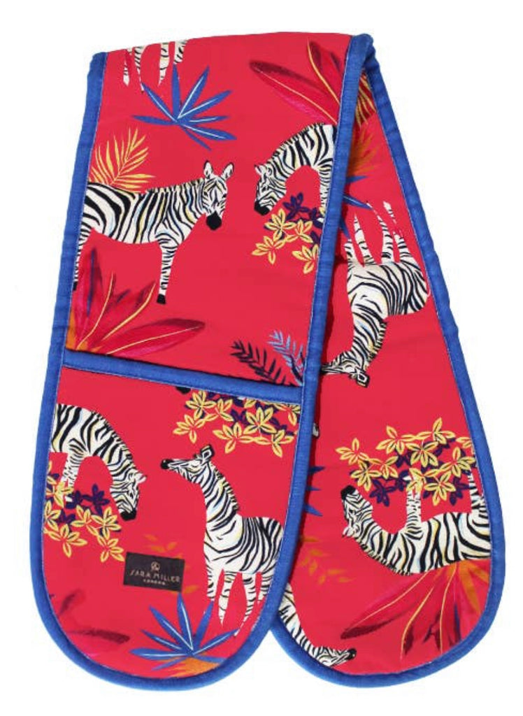 Sara Miller Zebra Double Oven Gloves