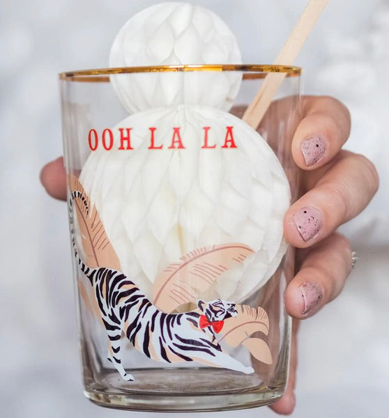 Yvonne Ellen Hi Ball Glass - Tiger