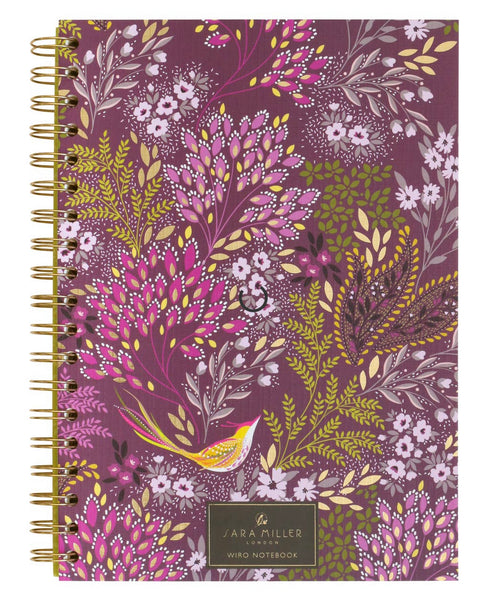 Sara Miller Plum Songbird Notebook