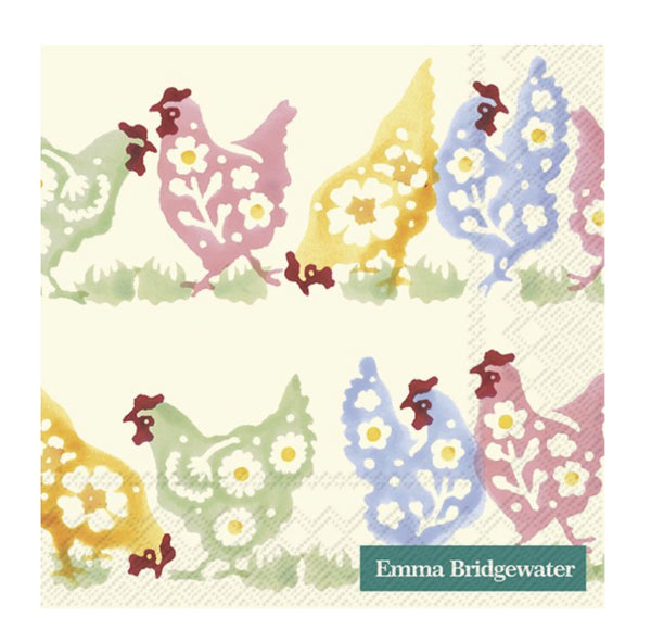 Emma Bridgewater Spring Chickens Paper Cocktail Napkins