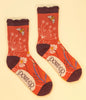 Powder Summer Meadow Ankle Socks - Coral