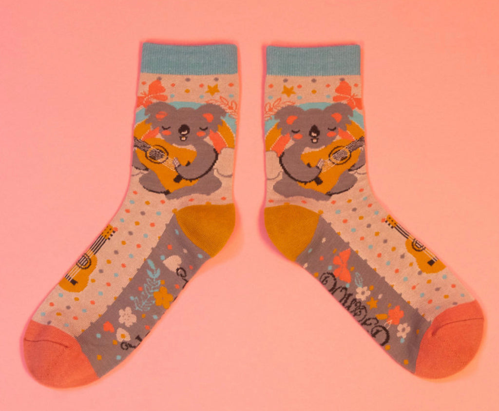 Powder Musical Koala Ankle Socks