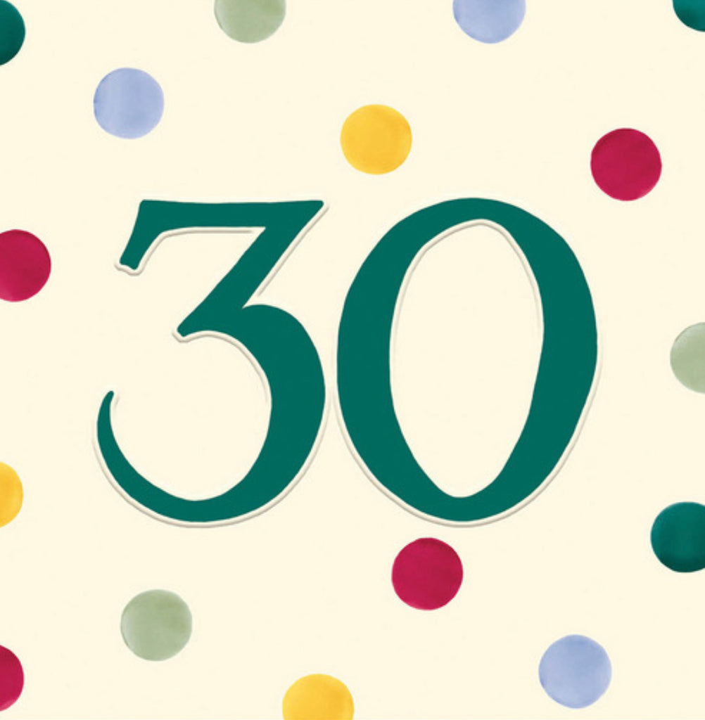 Emma Bridgewater 30th Birthday Card