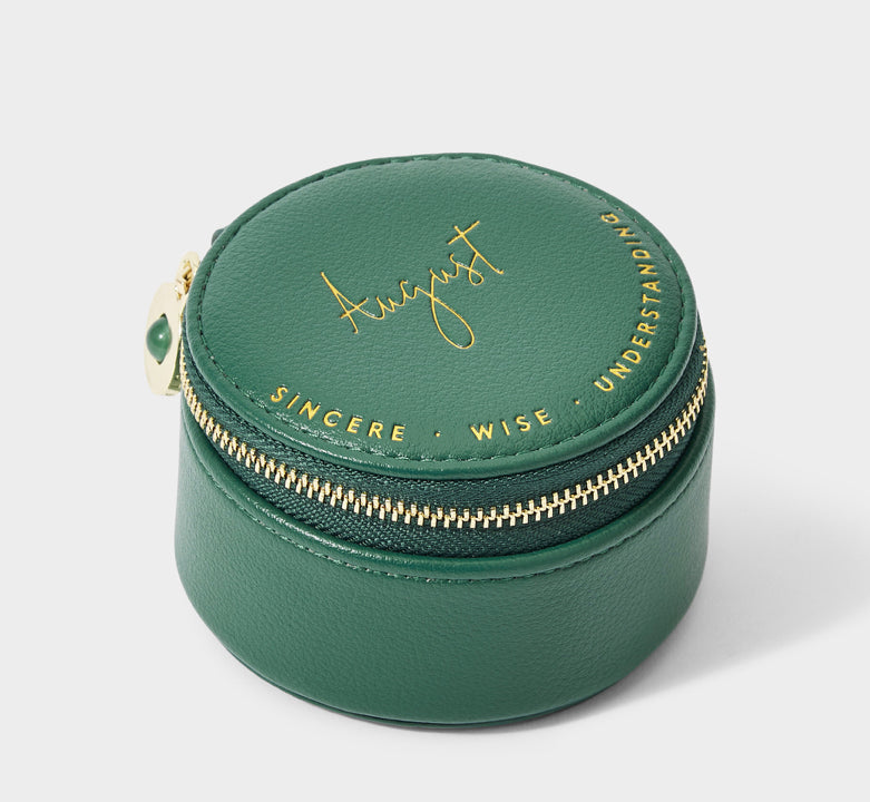 Katie Loxton Birthstone Jewellery Box - August Aventurine