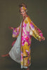 Powder Mustard Orchid Kimono Gown