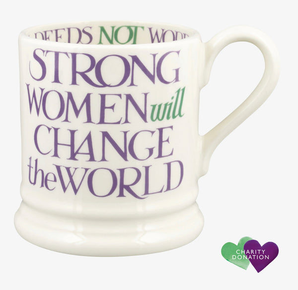 Emma Bridgewater Purple Toast Change Our World 1/2 Pint Mug