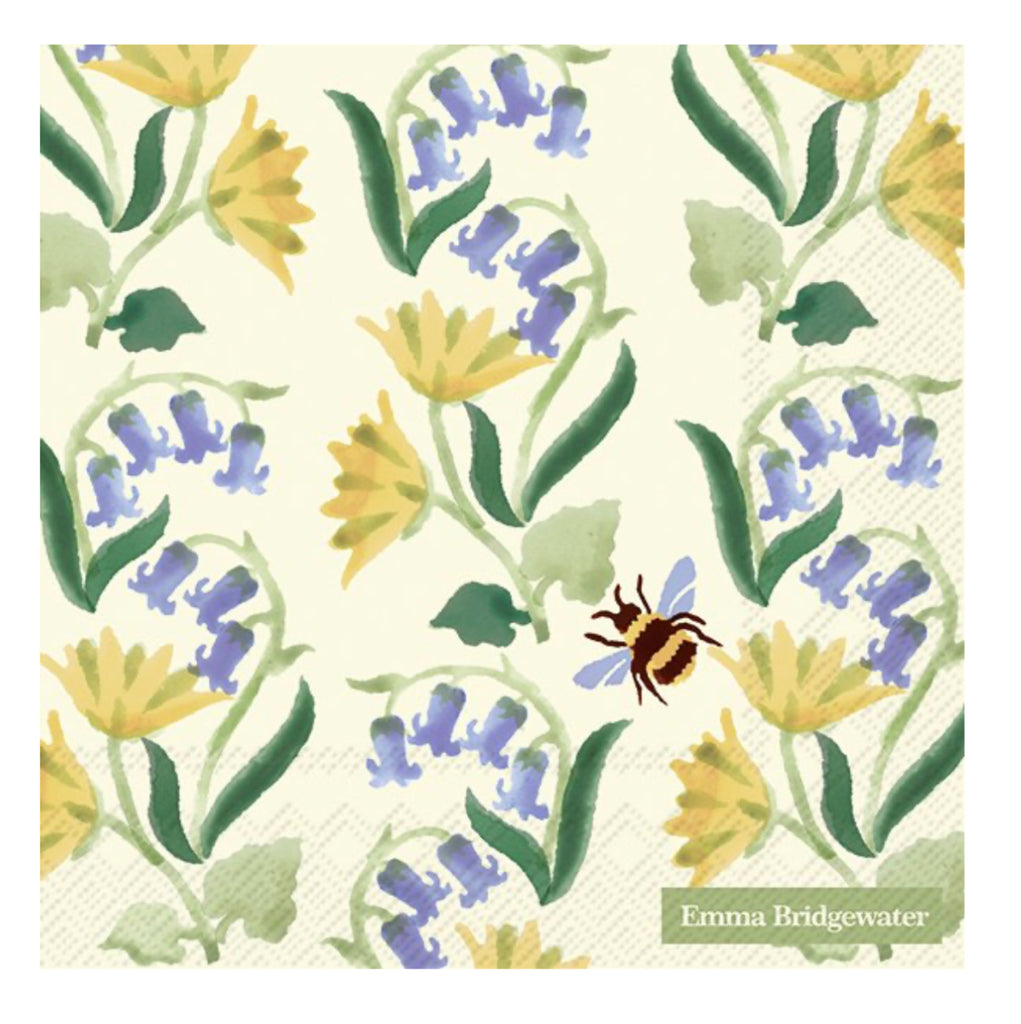 Emma Bridgewater Bluebell & Celandine Paper Cocktail Napkins