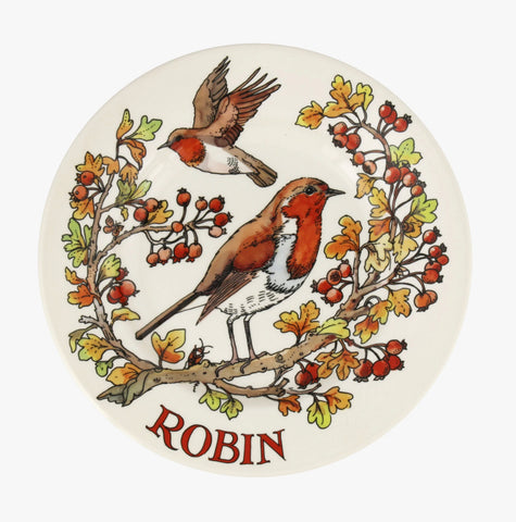 Emma Bridgewater Rosehip & Robin 8 1/2 Inch Plate