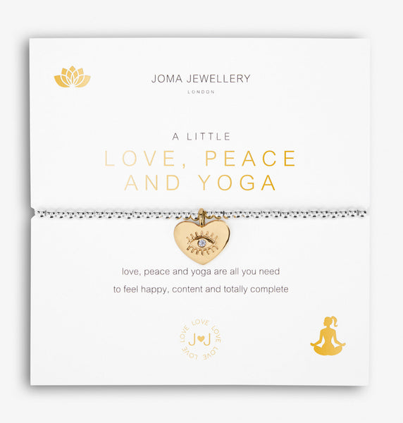 Joma Jewellery A Little Love, Peace And Yoga Bracelet