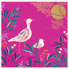Sara Miller Elegant Pink Birds Card
