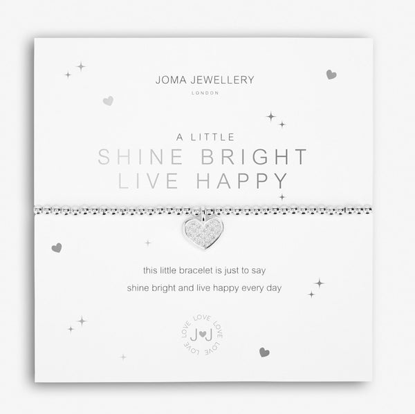 Joma Jewellery A Little Shine Bright Live Happy Bracelet
