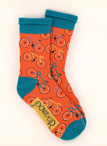 Powder Men's Ride On Socks - Tangerine