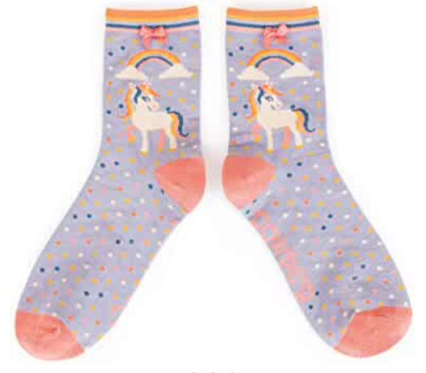 Powder Unicorn Ankle Socks