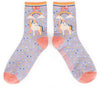 Powder Unicorn Ankle Socks