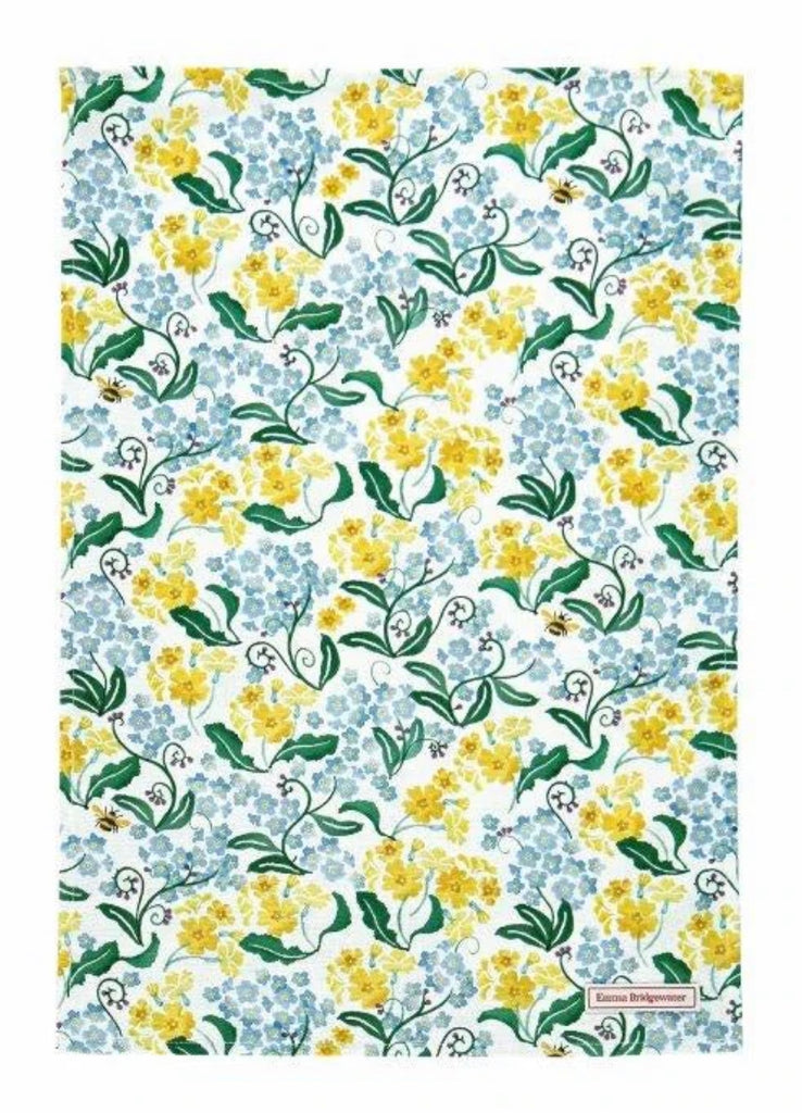 Emma Bridgewater Forget Me Not & Yellow Primrose Tea Towel