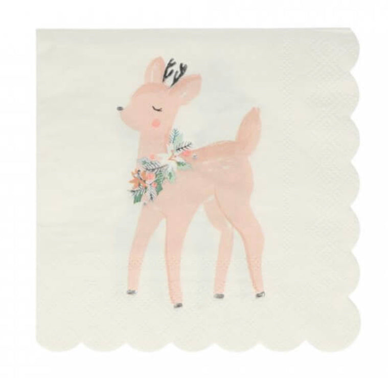 Meri Meri Pastel Deer Paper Napkins