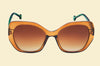 Powder Limited Edition Brianna - Mandarin/Sage Sunglasses