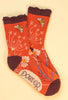 Powder Summer Meadow Ankle Socks - Coral