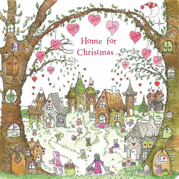 The Porch Fairies Christmas Card - Home for Christmas