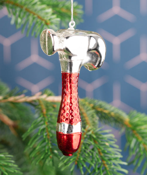 Sass & Belle Red Hammer Shaped Bauble