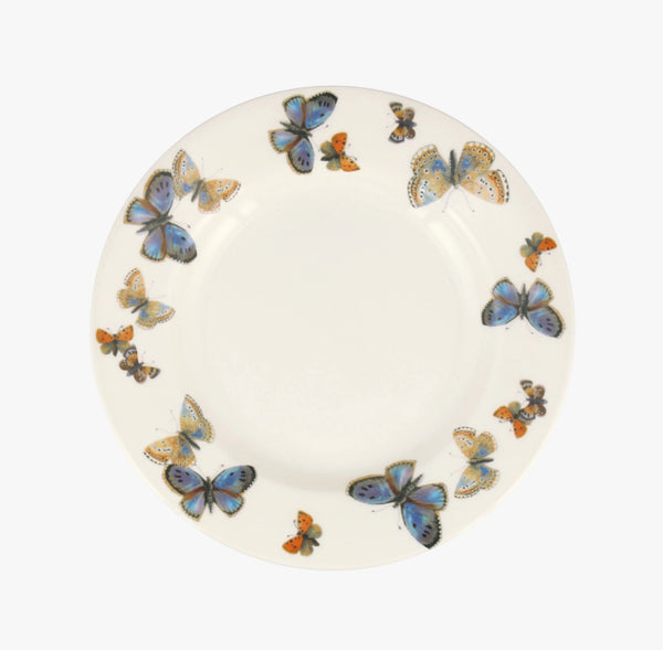 Emma Bridgewater Common Blue Butterfly 8 1/2 Inch Plate