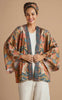 Powder Mediterranean Paisley Kimono Jacket - Coral