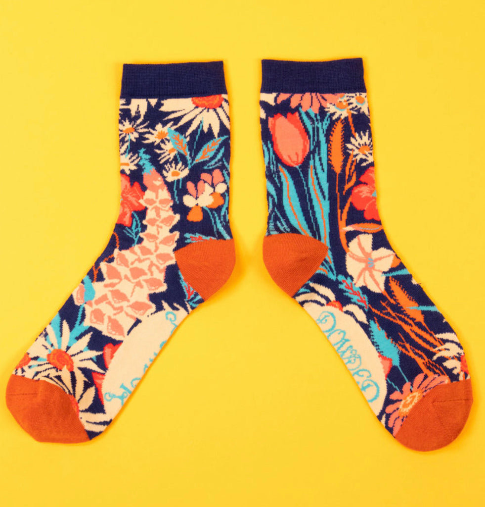 Powder Country Garden Ankle Socks - Navy