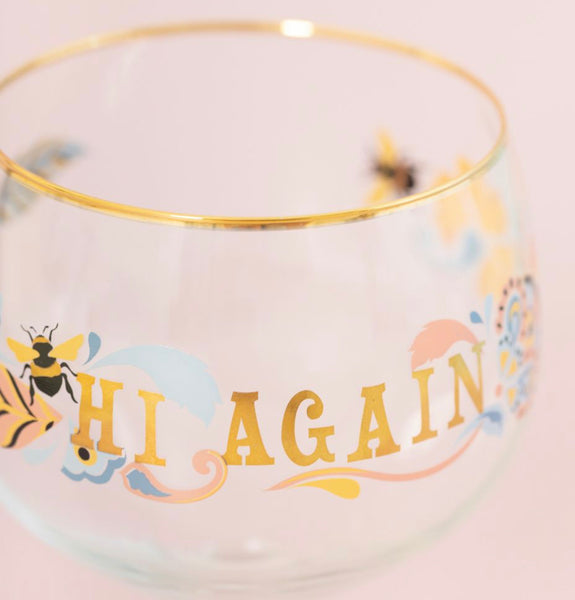 Yvonne Ellen Slogan Gin Glass