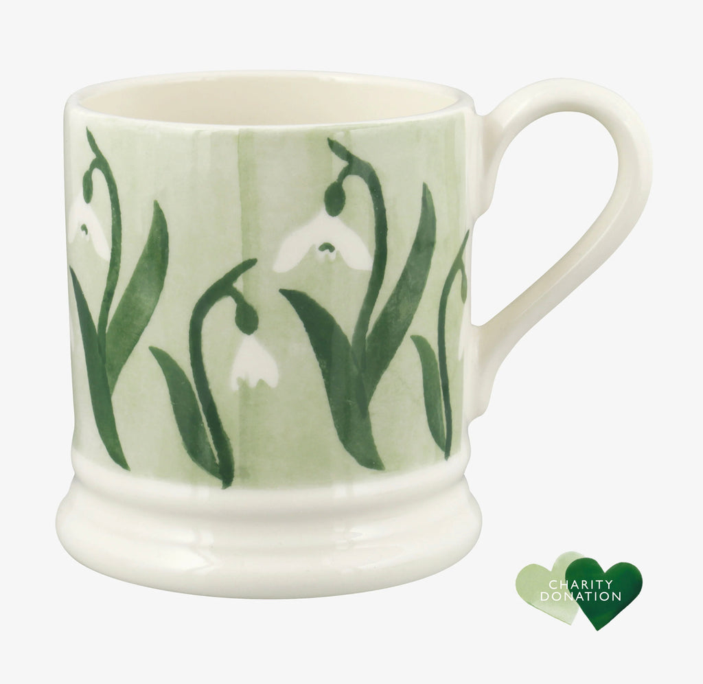 Emma Bridgewater Snowdrops In The Woods 1/2 Pint Mug