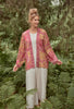 Powder Tropical Toile Kimono Jacket - Pineapple & Fuchsia