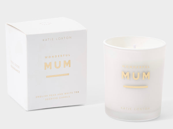 Katie Loxton Sentiment Candle - Wonderful Mum
