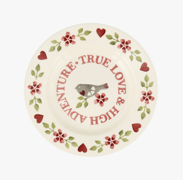 Emma Bridgewater Lovebirds True Love 8 1/2 Inch Plate