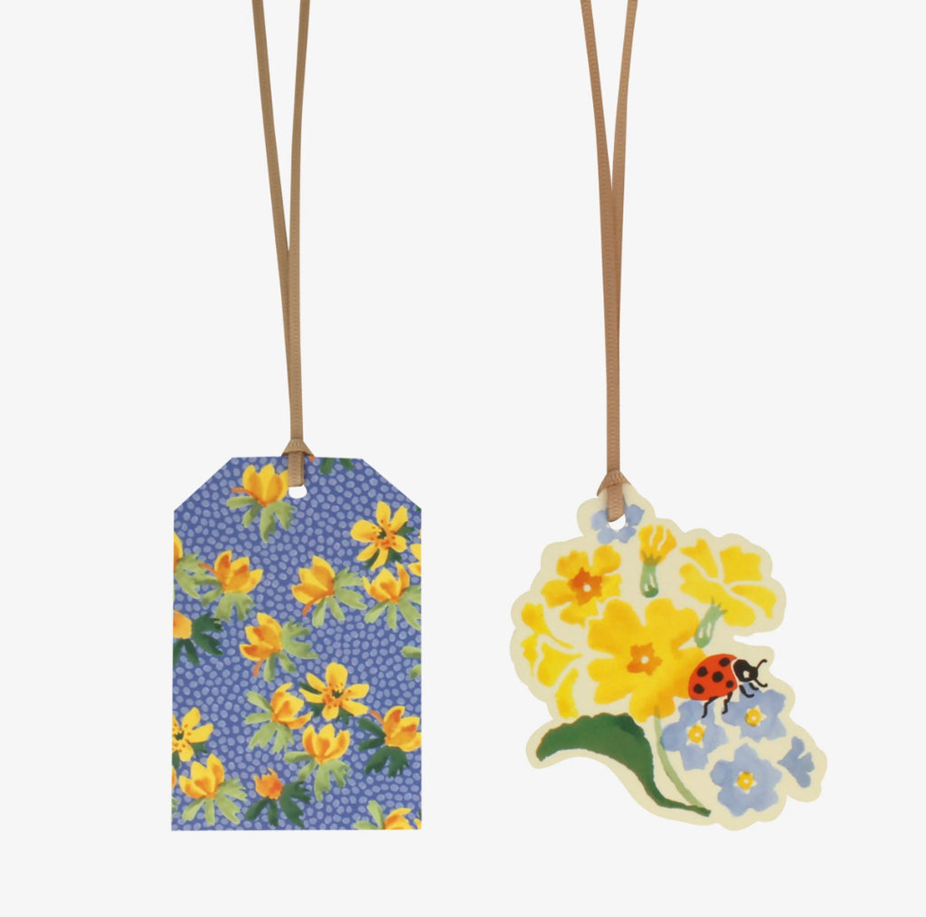 Emma Bridgewater Forget Me Not & Primrose Shaped Gift Tag Pack