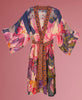 Powder Denim Orchid Kimono Gown