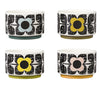 Orla Kiely Scribble Square Flower Set of 4 Ramekins