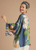 Powder Delicate Tropics Kimono Jacket - Indigo
