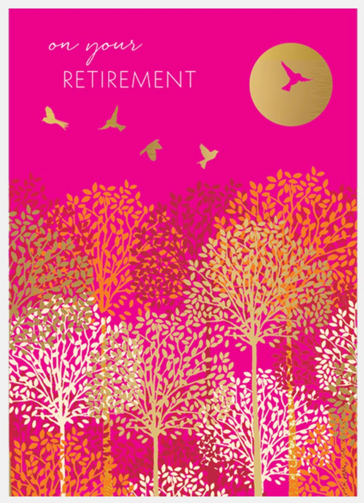 Sara Miller Retirement Birds Card