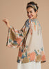 Powder Trailing Wisteria Kimono Jacket - Coconut