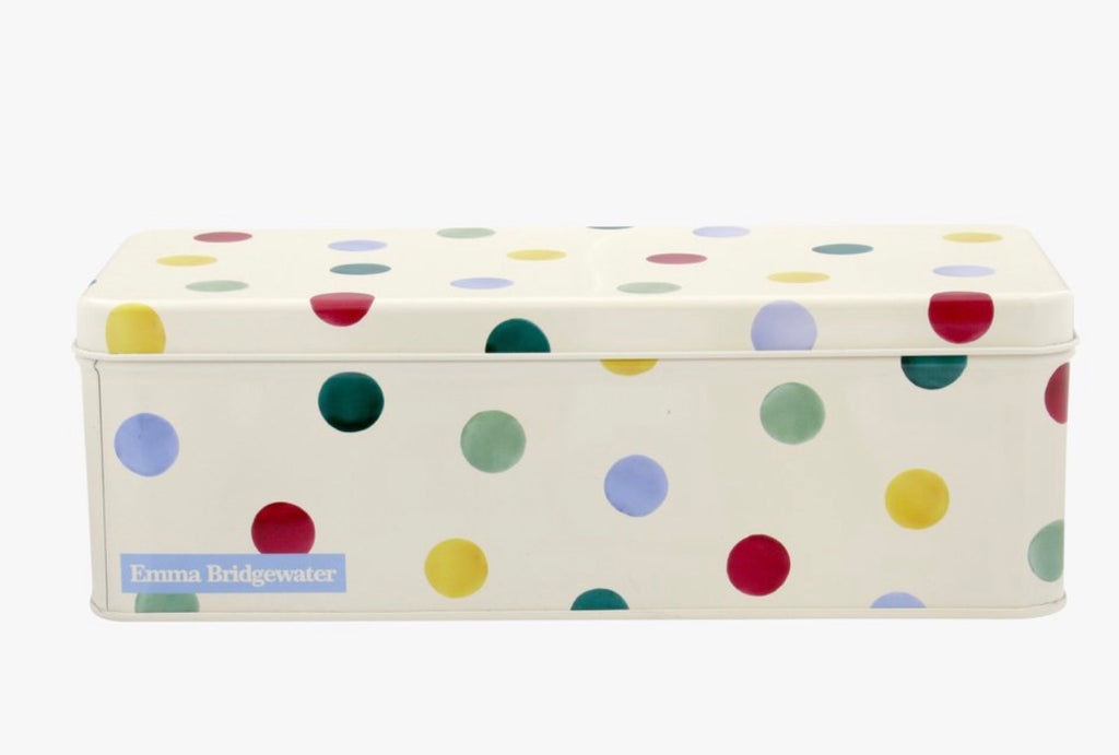 Emma Bridgewater Polka Dot Long Deep Rectangular Tin