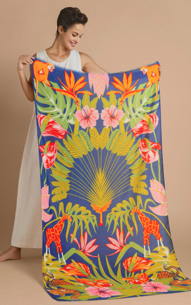 Powder Printed Deco Jungle Scarf