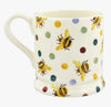 Emma Bridgewater Bumblebee & Small Polka Dot 1/2 Pint Mug