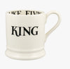 Emma Bridgewater Black Toast King & Queen Set Of 2 1/2 Pint Mugs