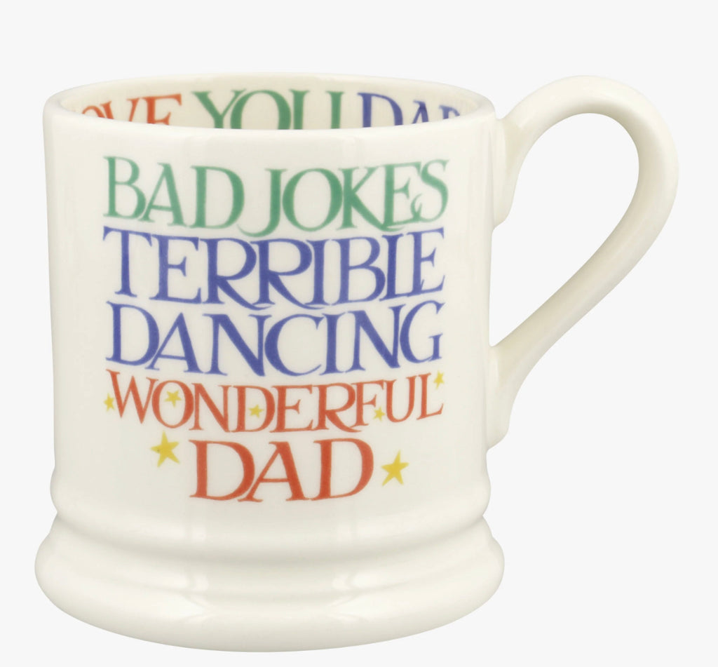 Emma Bridgewater Rainbow Toast Wonderful Dad 1/2 Pint Mug