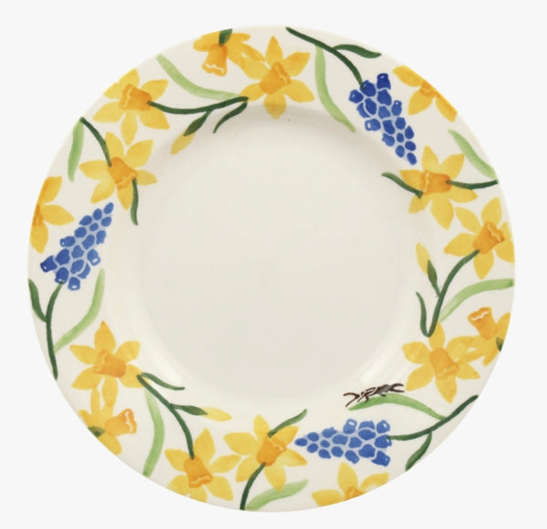 Emma Bridgewater Little Daffodils 8 1/2 Inch Plate - SECOND