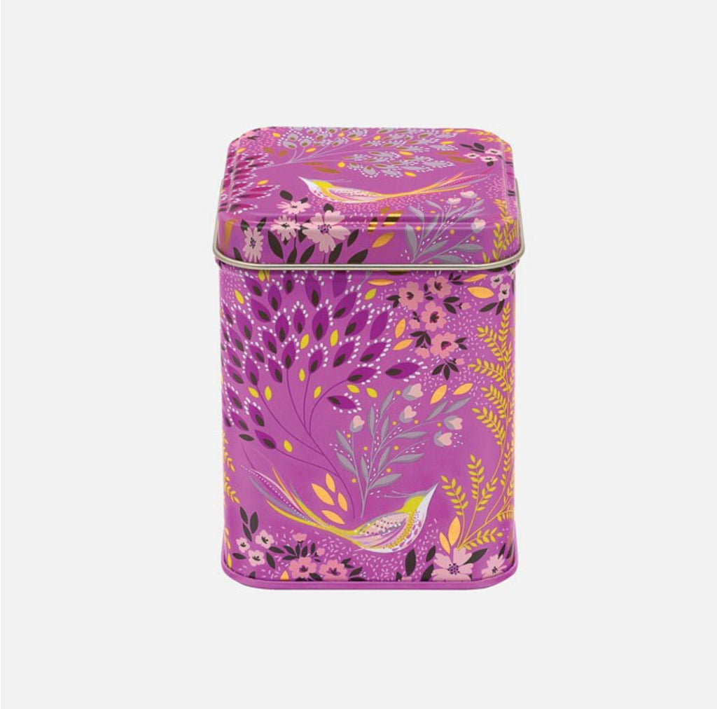 Sara Miller Mauve Songbird Mini Rectangular Tin