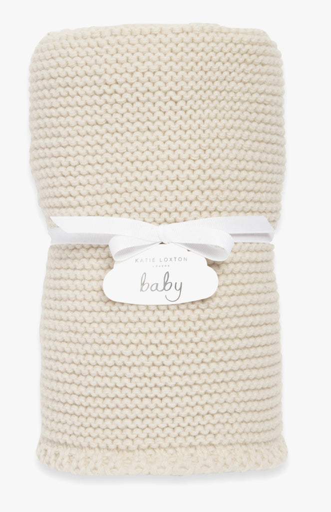 Katie Loxton Baby Blanket - Cream
