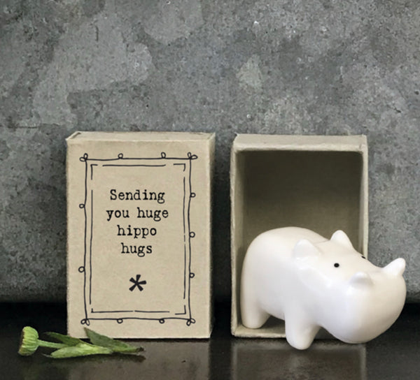 East Of India Matchbox - Hippo
