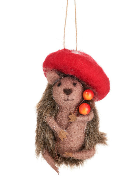 Sass & Belle Woodland Mushroom Hedgehog Decoration