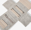 Joma Jewellery Jewellery Roll 'Heart Of Gold' - Light Taupe